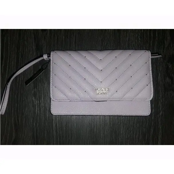 Victoria Secret Quilted Studded Tech Clutch Lavender