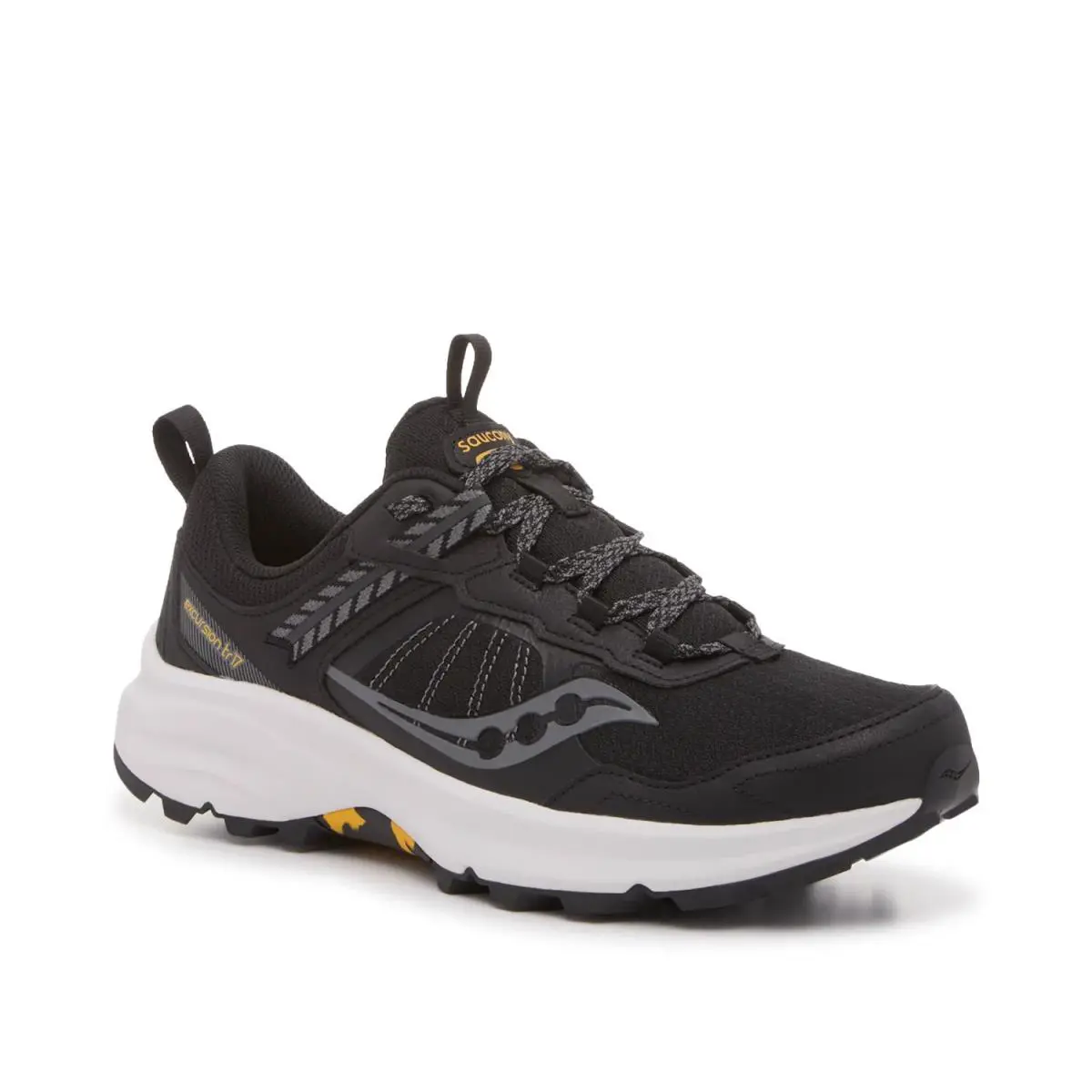 Man`s Athleisure Saucony Excursion TR17 Trail Running Shoe - Black/Grey