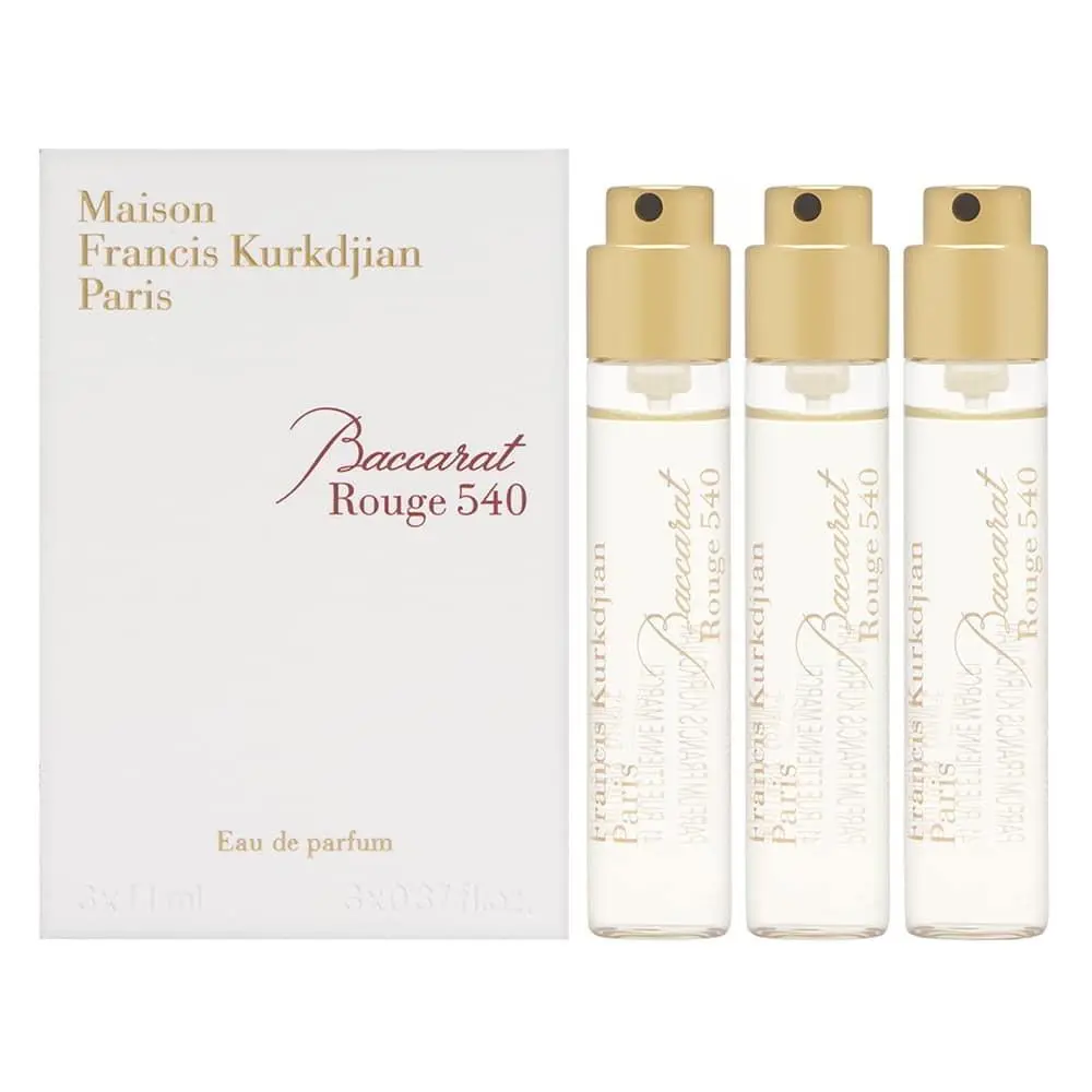 Baccarat Rouge 540 by Maison Francis Kurkdjian 3 x 0.37 oz Eau de Parfum Travel