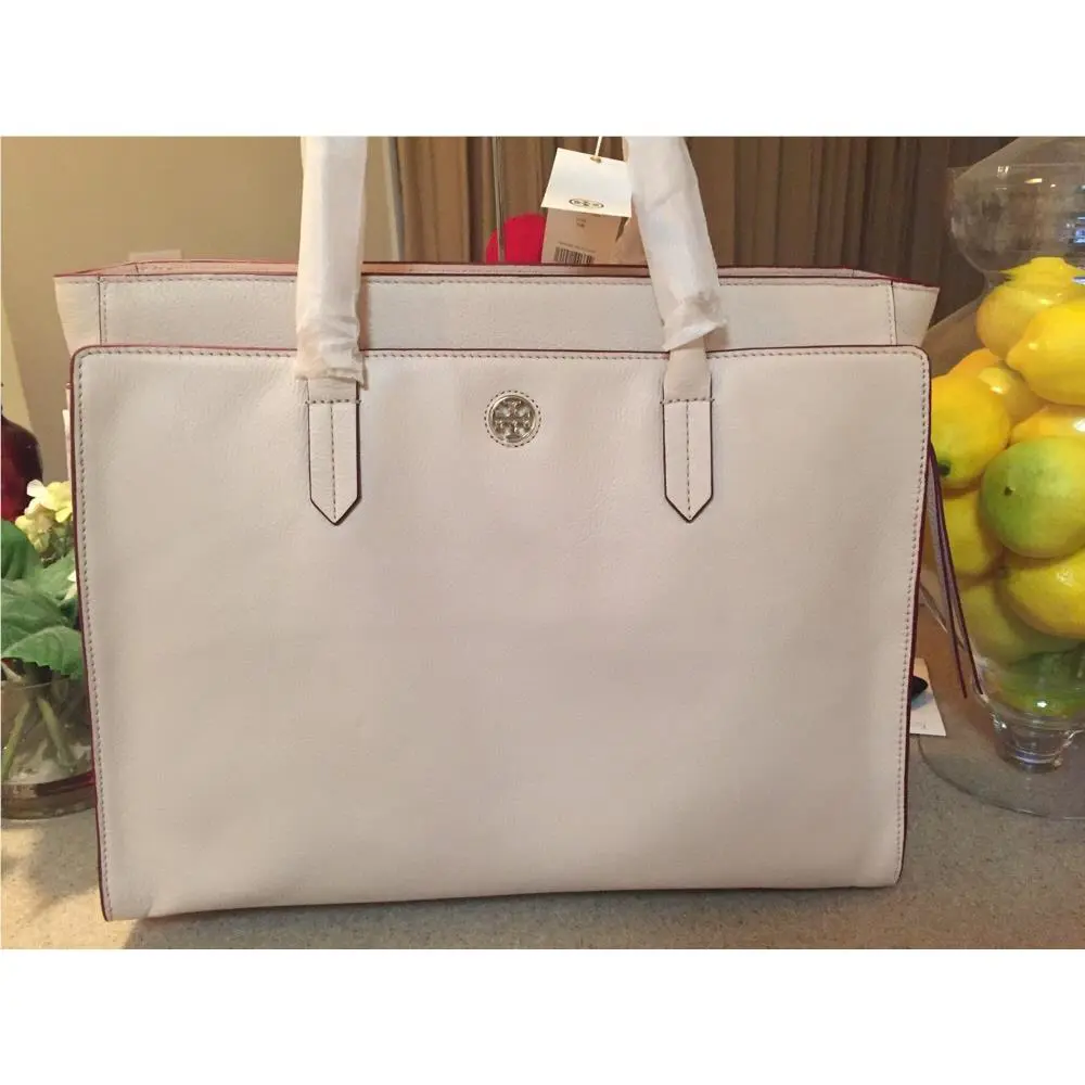 Tory Burch Brody Large Light Oak Pink Rare Tote
