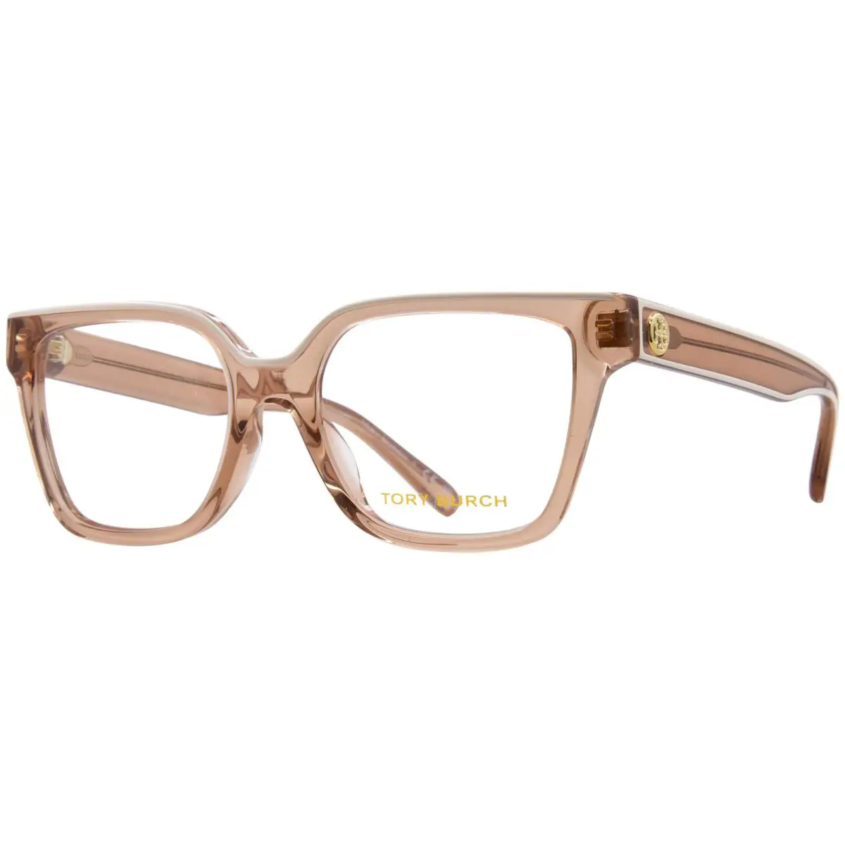 Tory Burch TY2148U 2001 Eyeglasses Frame Women`s Brown/ivory Full Rim 52mm - Frame: Brown