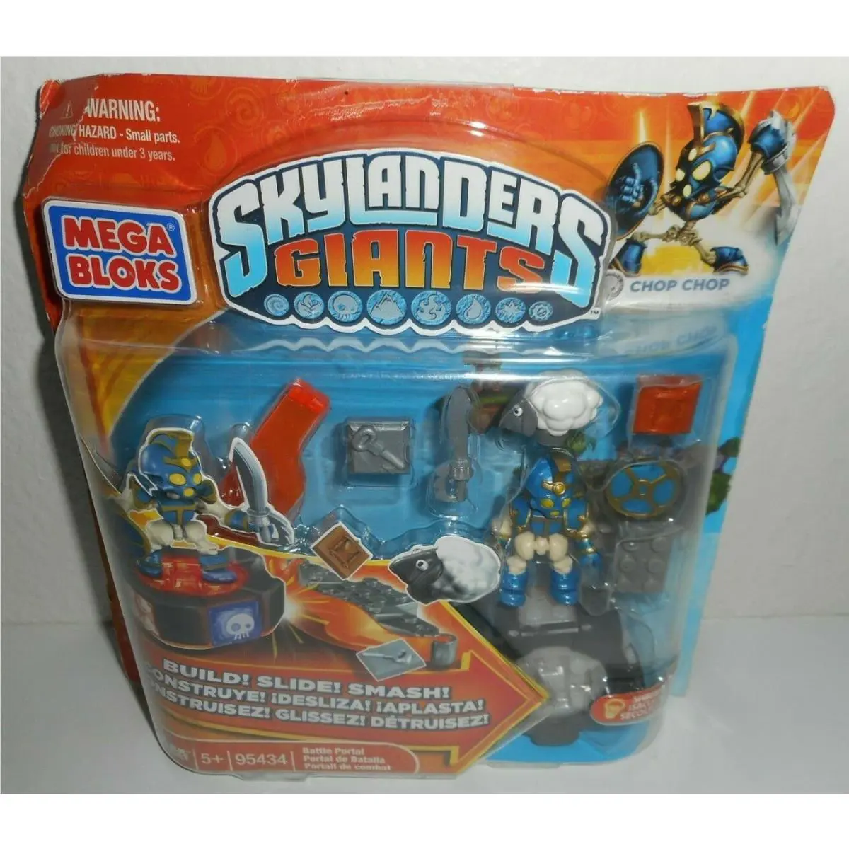 Mega Bloks Skylanders Giants Chop Chop Battle Portal Build Slide Smash 18 Pc