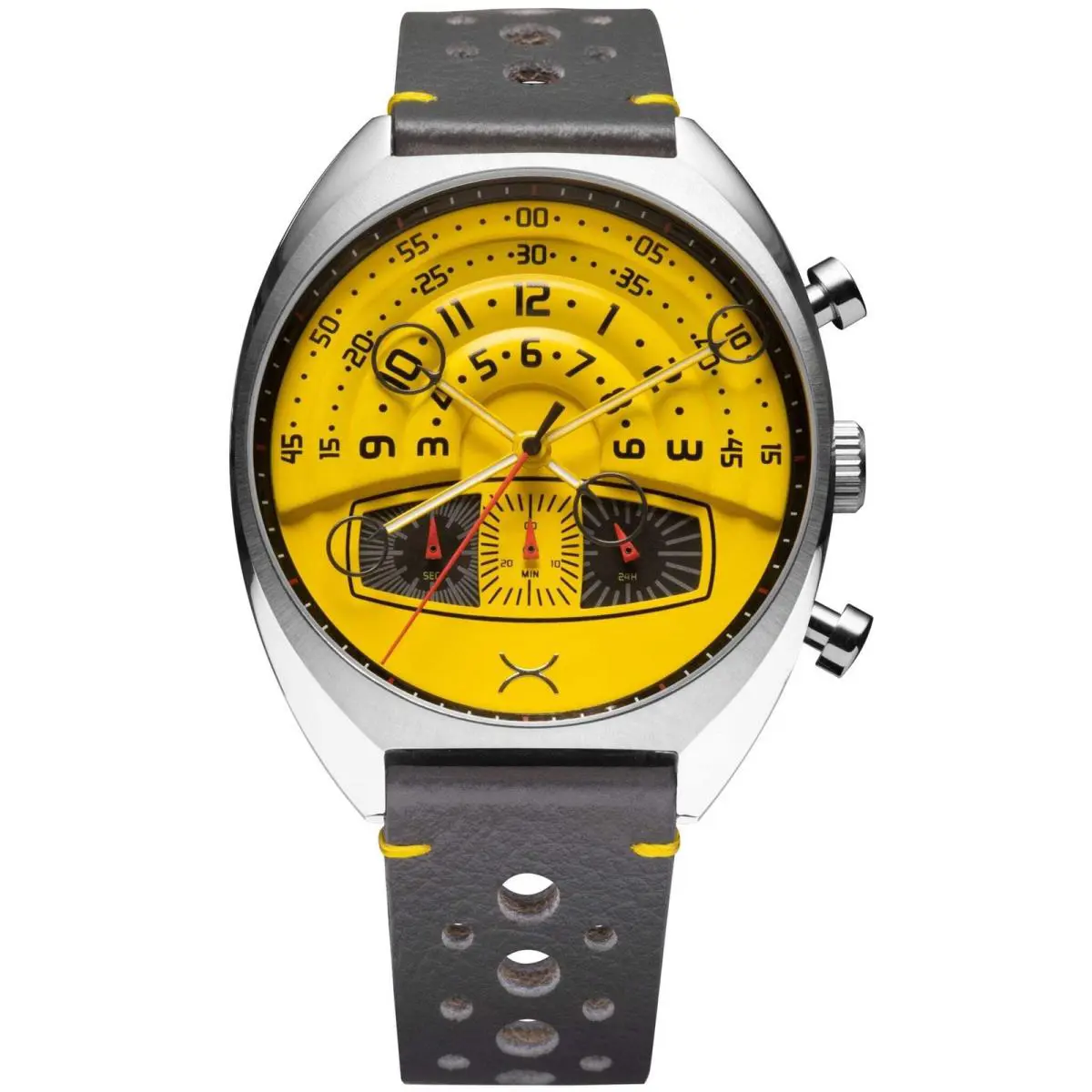 Halograph Iii Chrono Caution Yellow Watch by Xeric