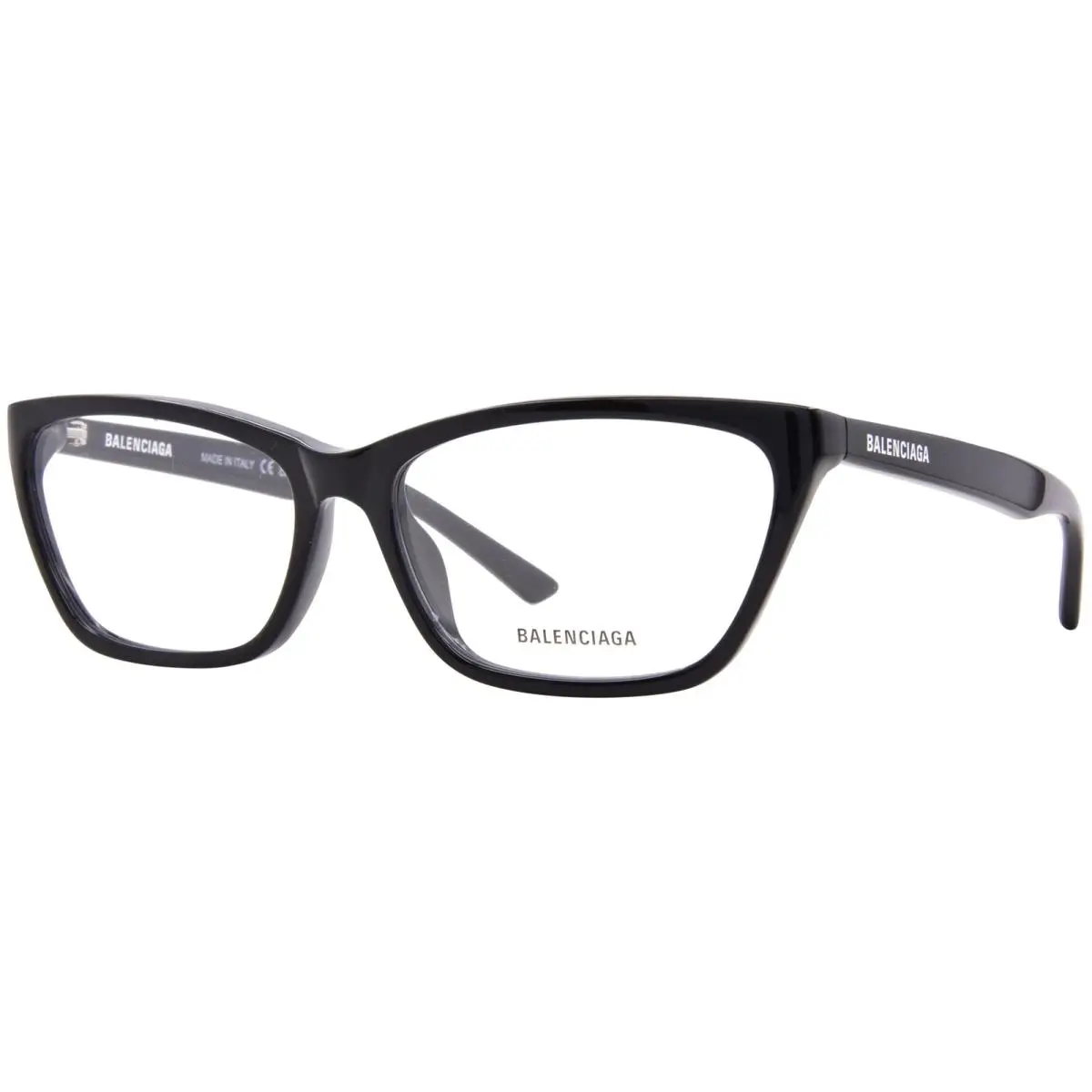 Balenciaga BB0406O 001 Eyeglasses Women`s Black Full Rim Rectangle Shape 59mm