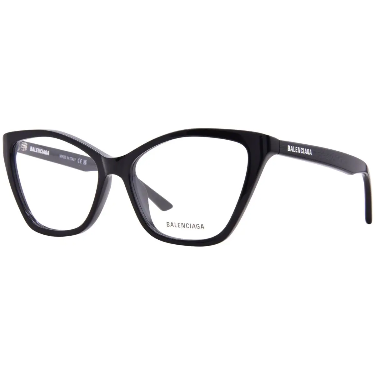 BB0405O 001 Eyeglasses Women`s Black Full Rim Cat Eye 57mm by Balenciaga