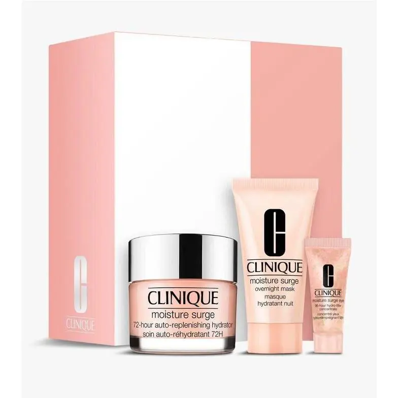 Clinique Moisture Surge 72 Hour Hydration 3 PC Set Hydrator Mask Eye Filler