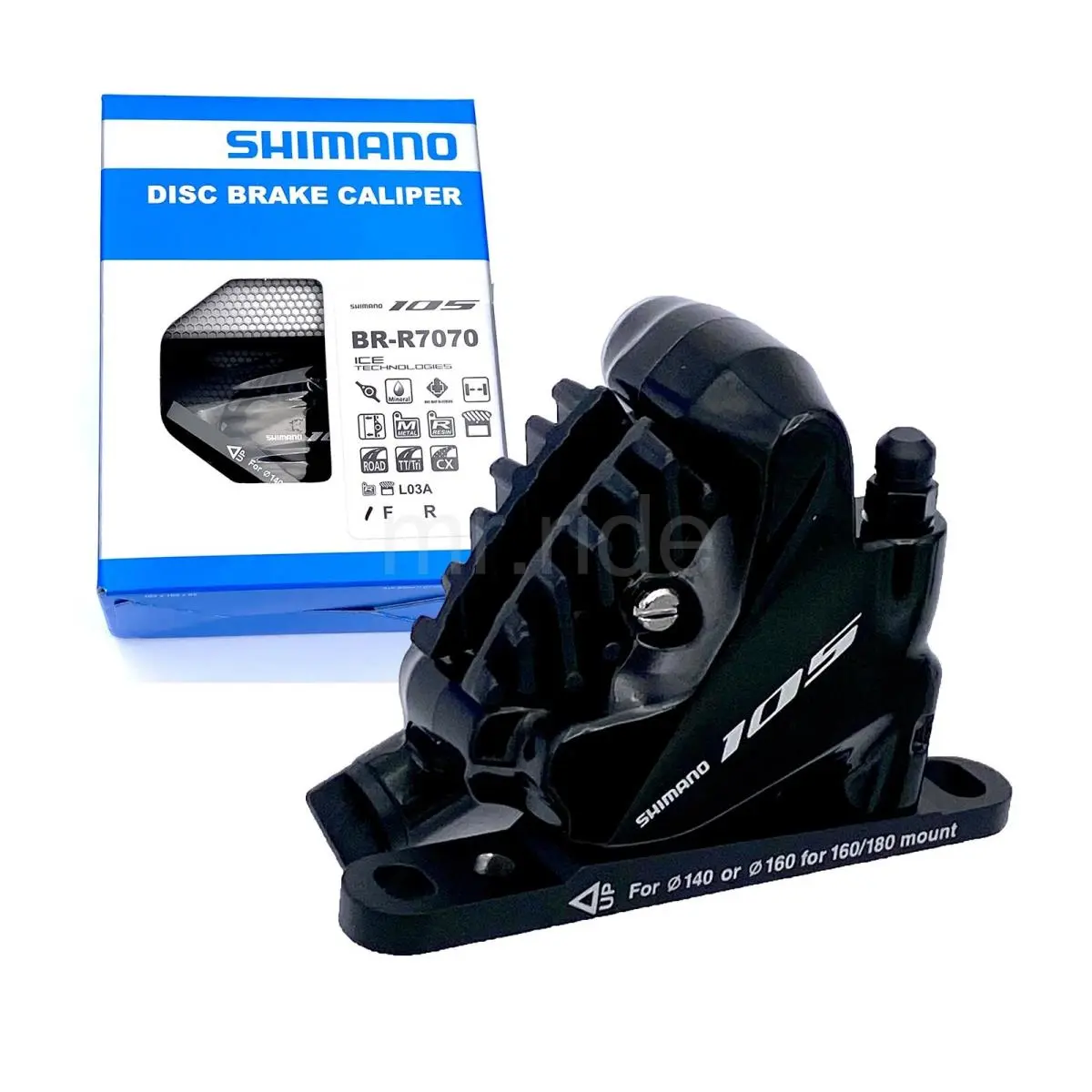 Shimano 105 BR-R7070 Flat Mount Disc Brake Caliper Ice Tech Front/rear/set