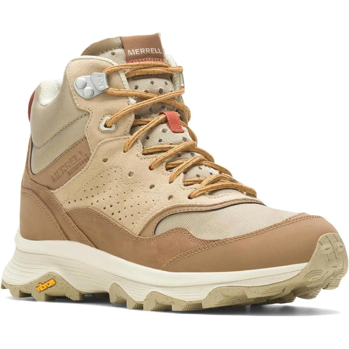 Merrell Women`s Speed Solo Mid Wp Hiking Shoe - Tobacco/Gold 1
