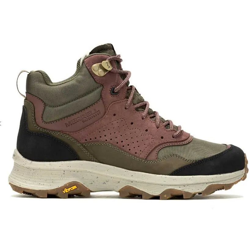 Merrell Women`s Speed Solo Mid WP Style J037730 Color Olive/marron Size 6.5M - Olive