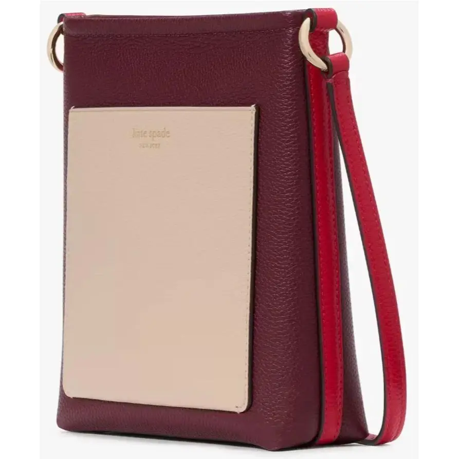Kate Spade Ava Small Swingpack Crossbody Bag Purple Leather KH164