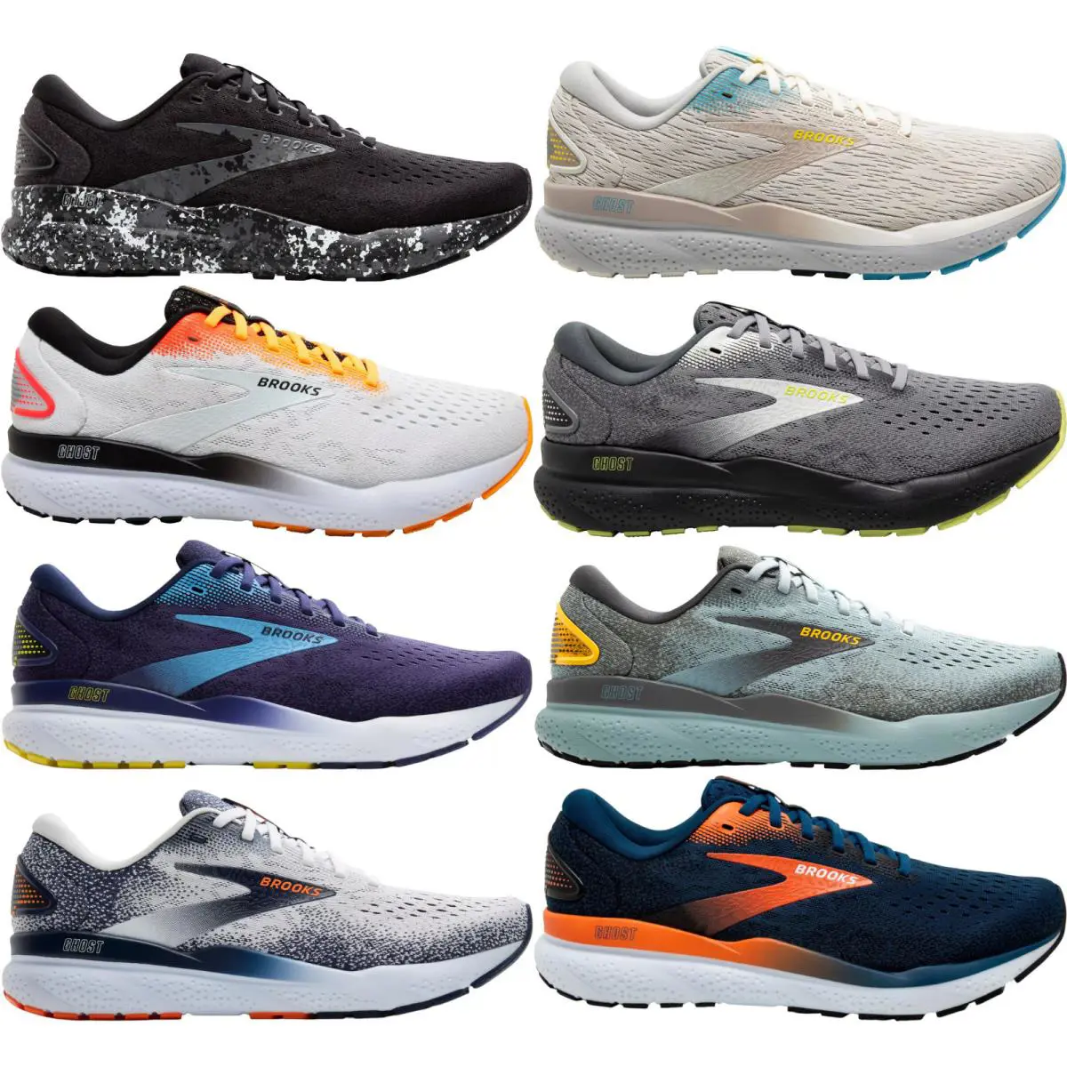 Brooks shoes - Brooks Ghost 16 - Ghost - Black/Ebony/Blue 55