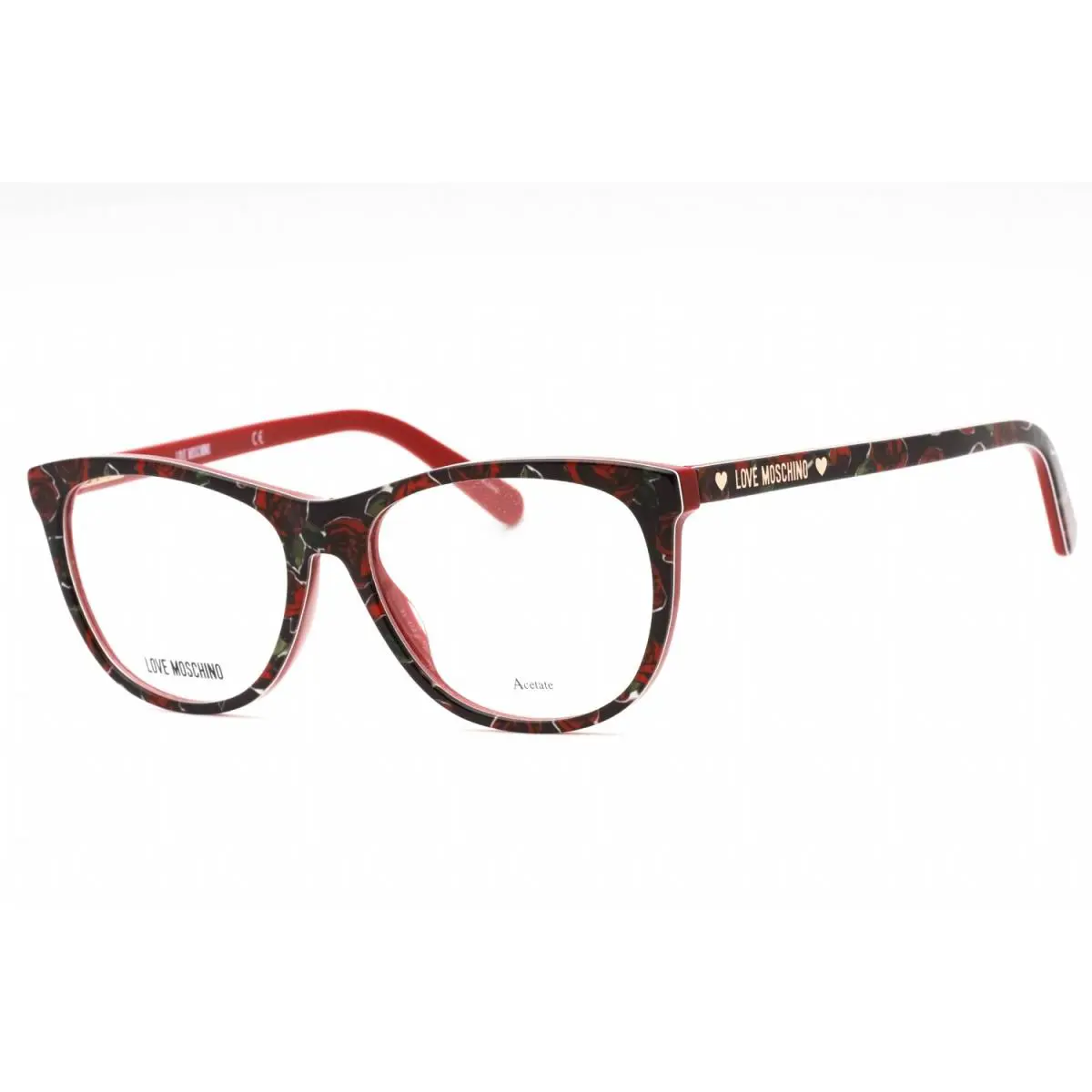 Moschino Love MOL524 0PA Eyeglasses Red Frame 53mm - Frame: Red