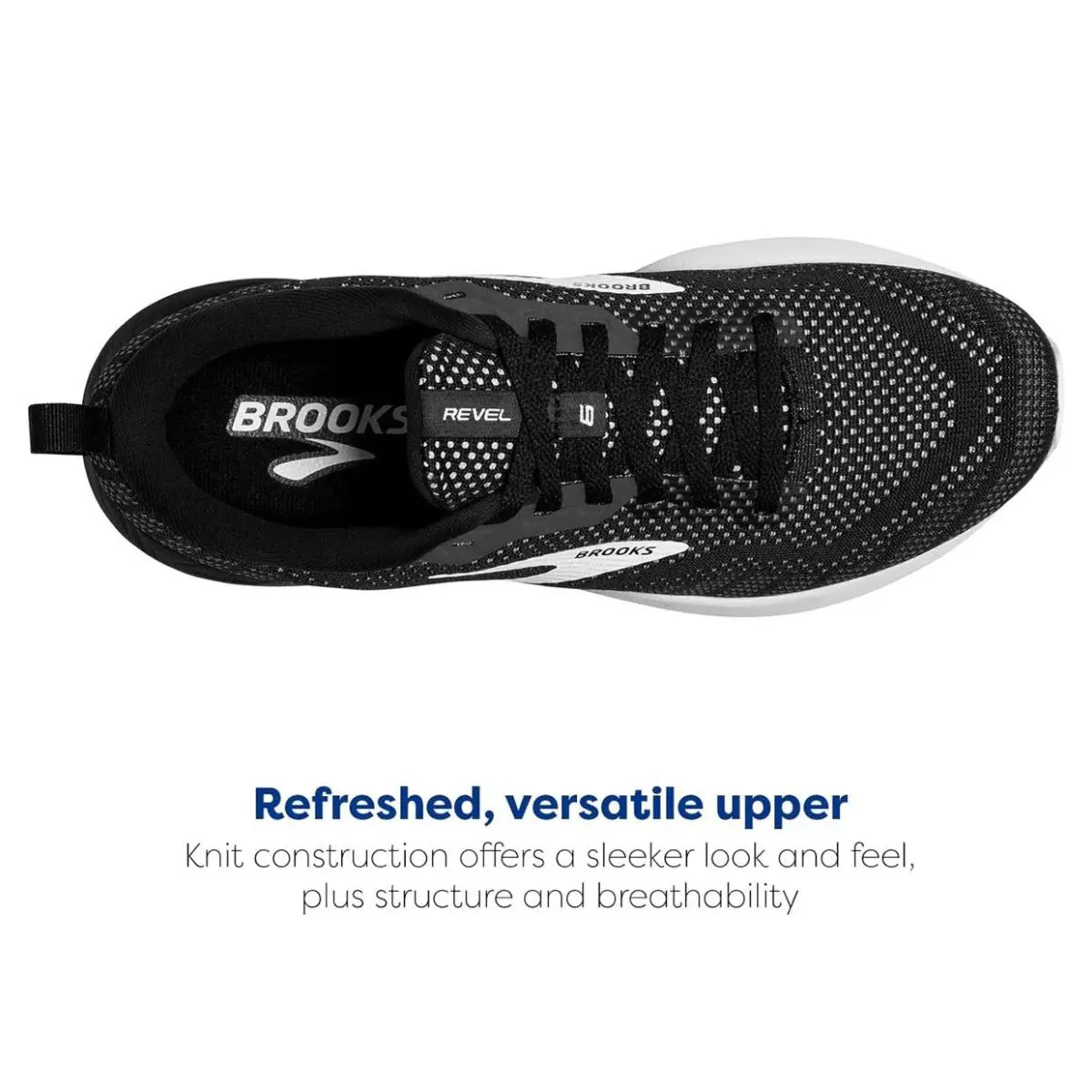 Brooks shoes - Brooks Revel 6 - Revel - 120386 1B 012 - Black (UPC: 737566896555) 4