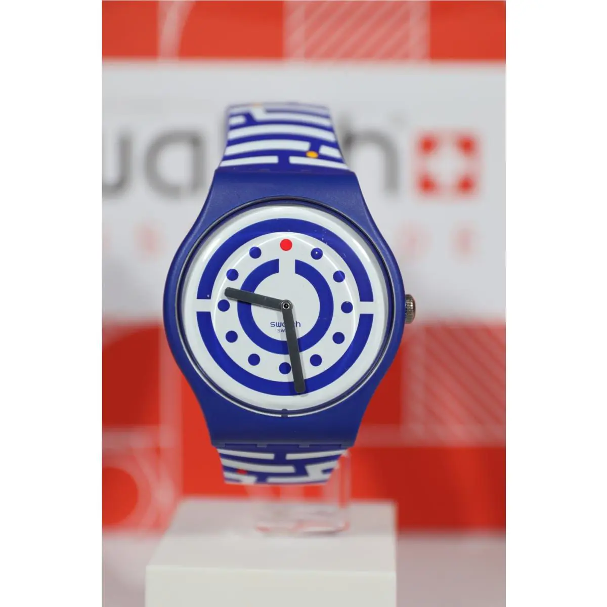 Swiss Swatch Limited Gent Swatchclub Watch Follow The Dots SUOZ279 41MM