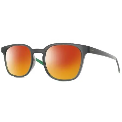 Session-080 Unisex Panto Polarized Sunglasses Grey Crystal Green 51mm 4 Opt Red Mirror Polar by Nike