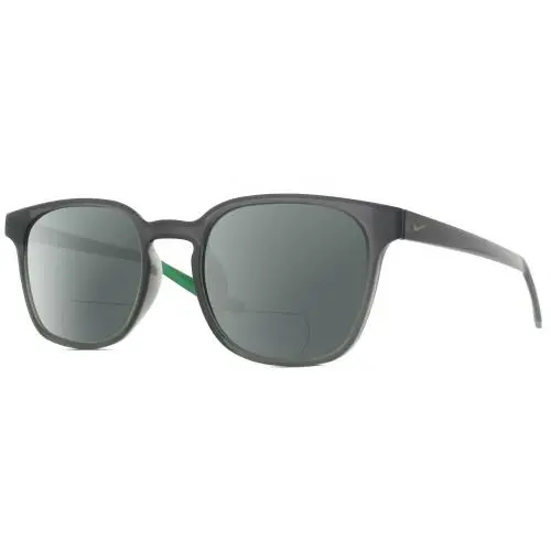 Session-080 Unisex Polarized Bifocal Sunglasses in Grey Crystal Green 51 mm Grey by Nike