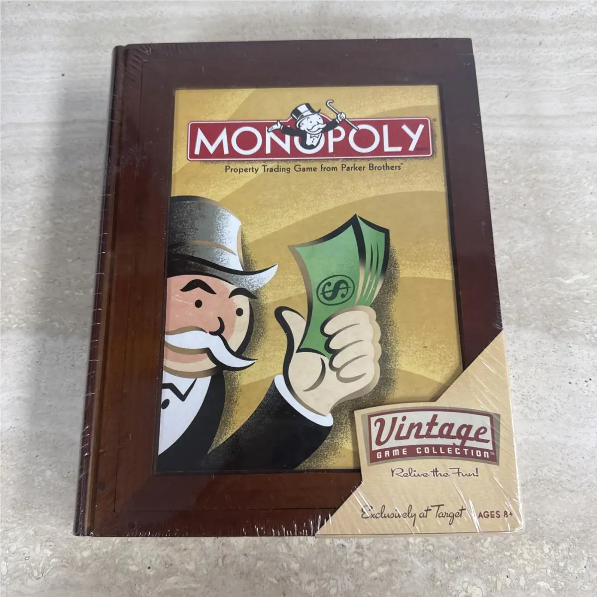 2005 Monopoly Wood Bookshelf Game by Hasbro