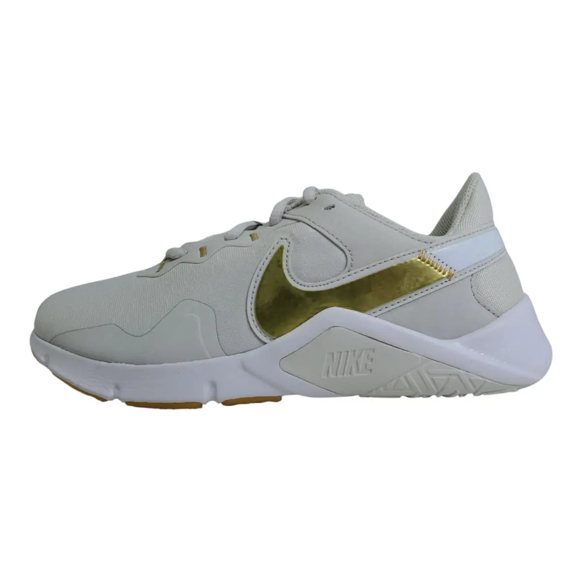 Nike Women`s Legend Essential 2 Trainers Platinum Tint/metallic Gold Star