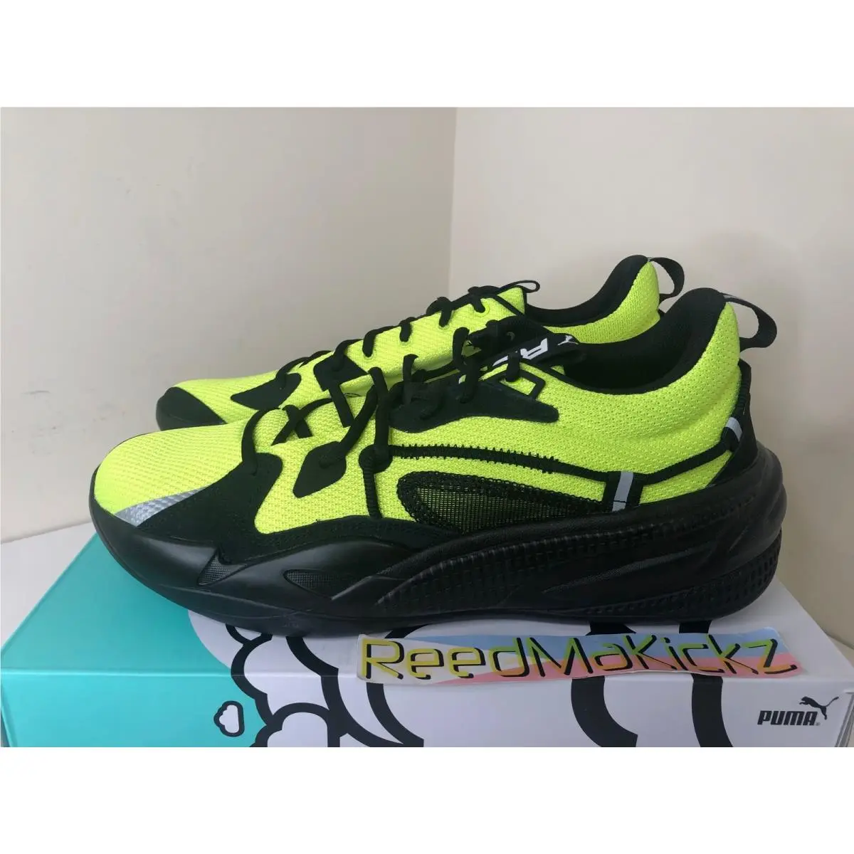 Puma RS Dreamer J Cole Safety Yellow Lime Black Mens 193990 19