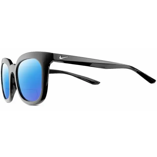 Myriad-P-CW4720-010 Women`s Polarized Bifocal Sunglasses Black Silver 52 mm Blue Mirror by Nike