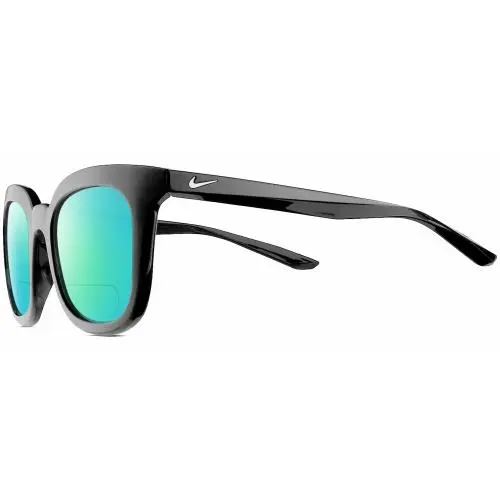 Myriad-P-CW4720-010 Women`s Polarized Bifocal Sunglasses Black Silver 52 mm Green Mirror by Nike