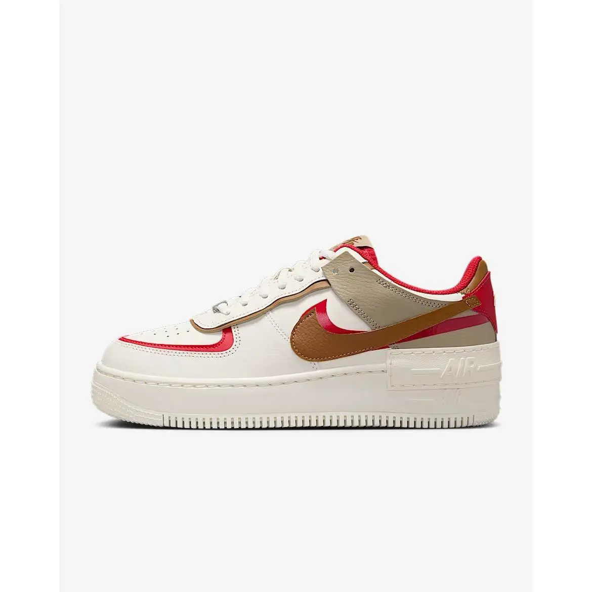 Nike shoes - Nike Air Force 1 - Air Force - HQ3400-030 - Phantom/Fire Red/Khaki/Light British Tan 0