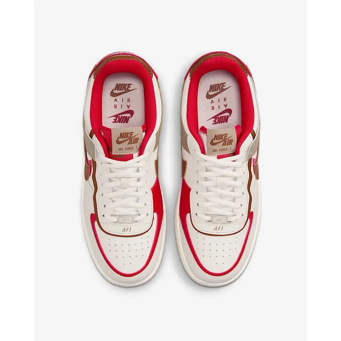 Nike shoes - Nike Air Force 1 - Air Force - HQ3400-030 - Phantom/Fire Red/Khaki/Light British Tan 3