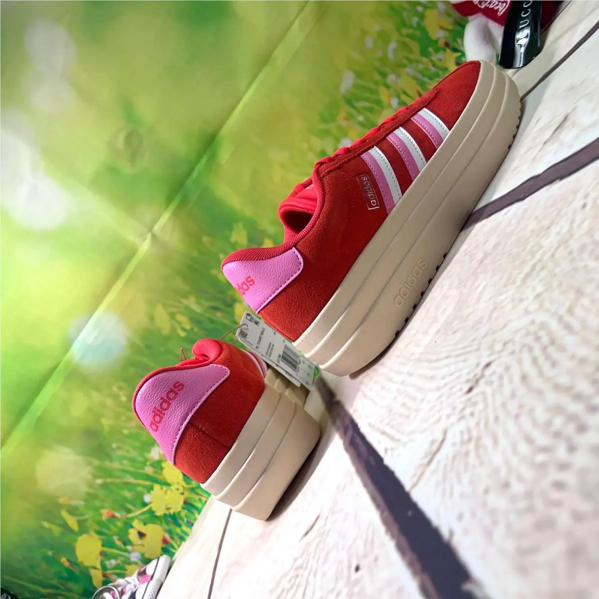 Adidas shoes - adidas Vl Court - Court - JI1786 - College Red/Pink/White 3