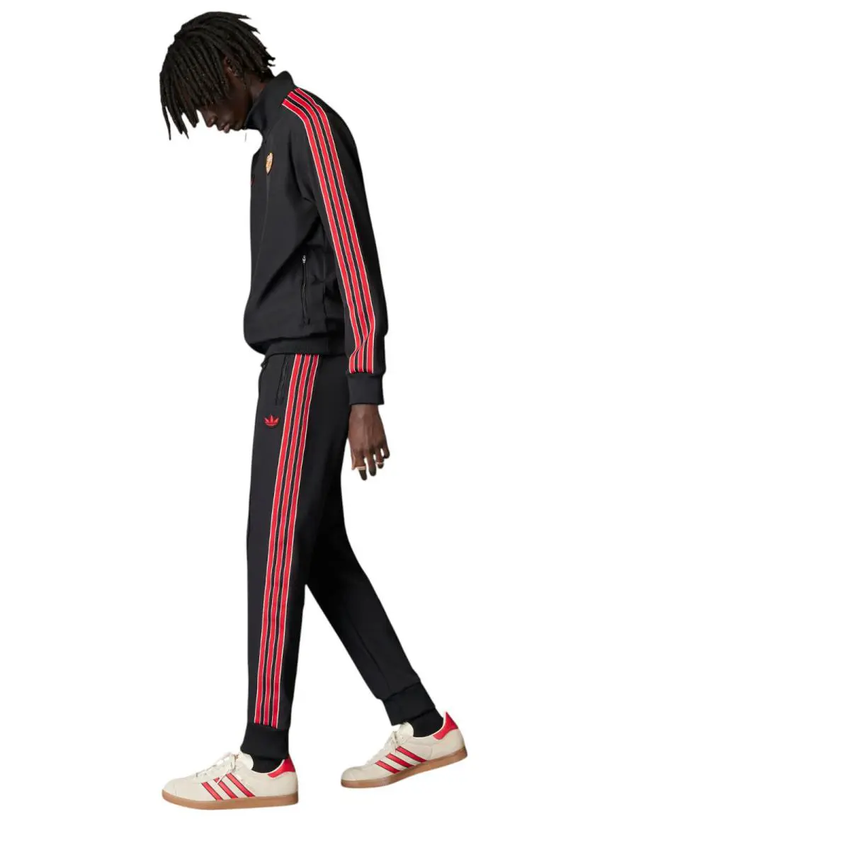 Adidas clothing - Manchester United Terrace Icons Track Suit - Black 0