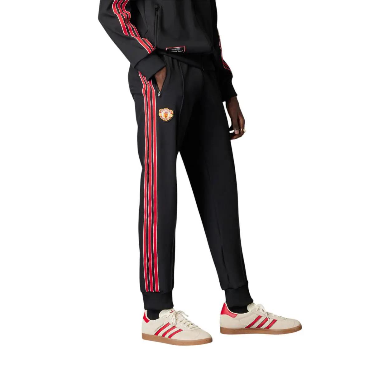Adidas clothing - Manchester United Terrace Icons Track Suit - Black 7