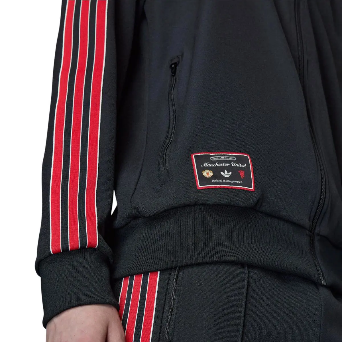 Adidas clothing - Manchester United Terrace Icons Track Suit - Black 5
