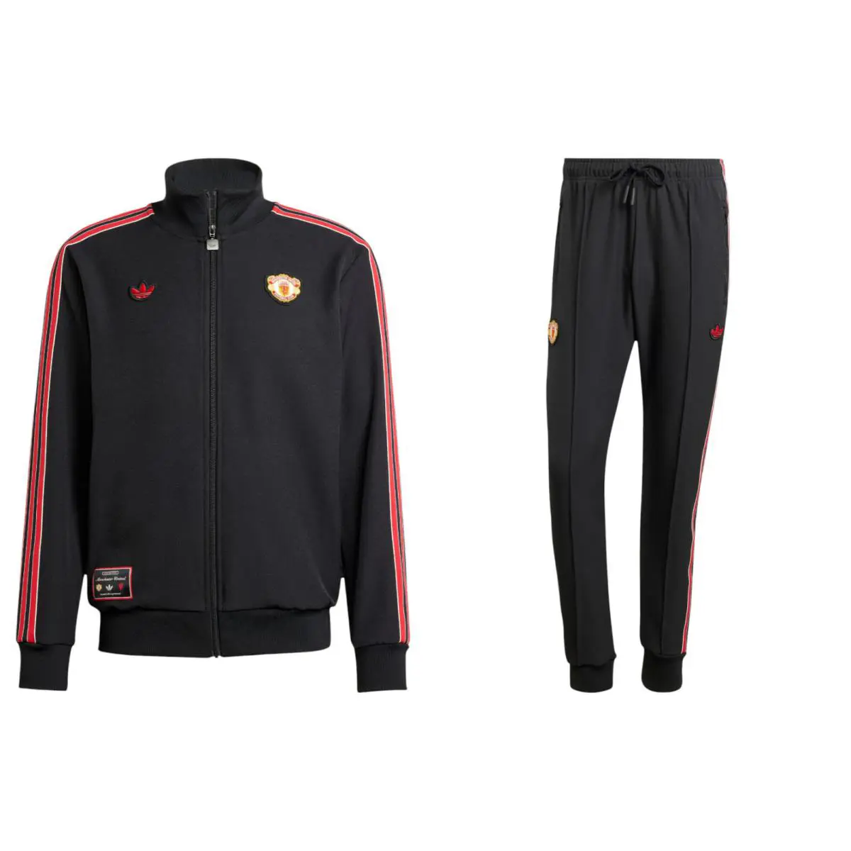 Adidas clothing - Manchester United Terrace Icons Track Suit - Black 10
