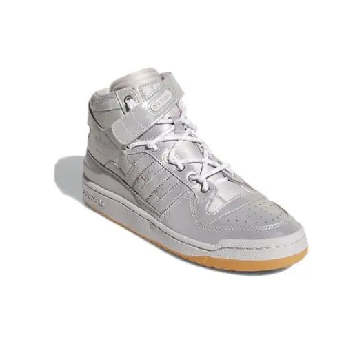 Adidas Ivy Park x Forum Mid GW2858 Mens 4 Silver Leather Lifestyle Shoes GBNC596 - Silver