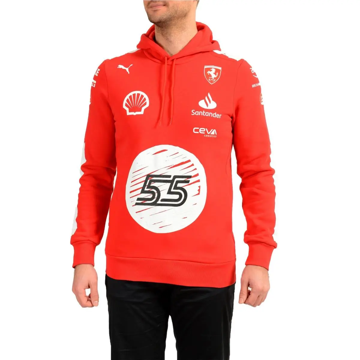 Puma X Scuderia Ferrari Men`s Collection Hoodie Sweater US S IT 48