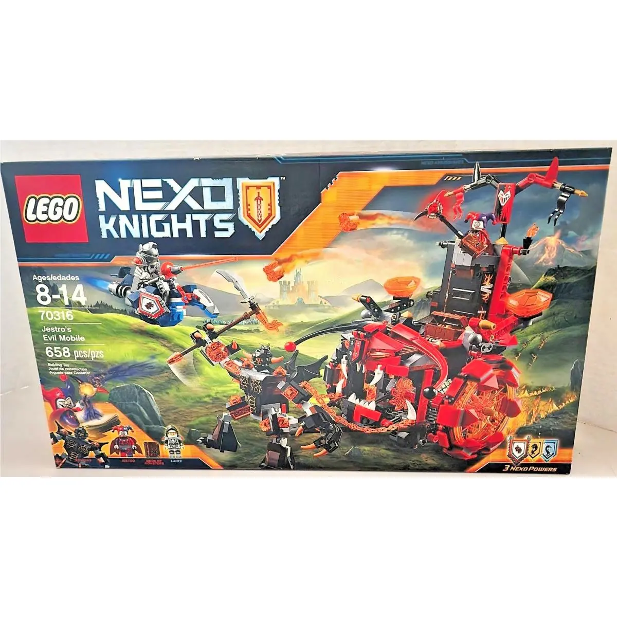 Lego Nexo Knights 70316 Jestro`s Evil Mobile Nisb Lance Scythe Hover Horse