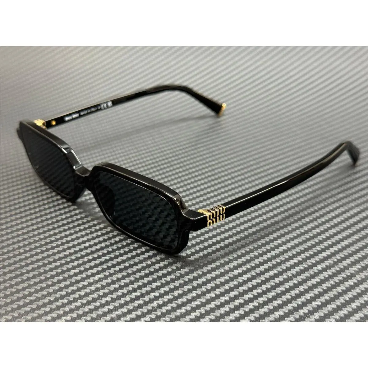 Miu Miu MU 11ZSF 16K5S0 Black Grey Women`s 52 mm Sunglasses