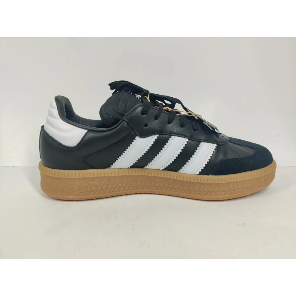 Adidas Samba Xlg Sz Mens 7.5 Womens 8.5 Black White Stripes Gum Bottom IE1379