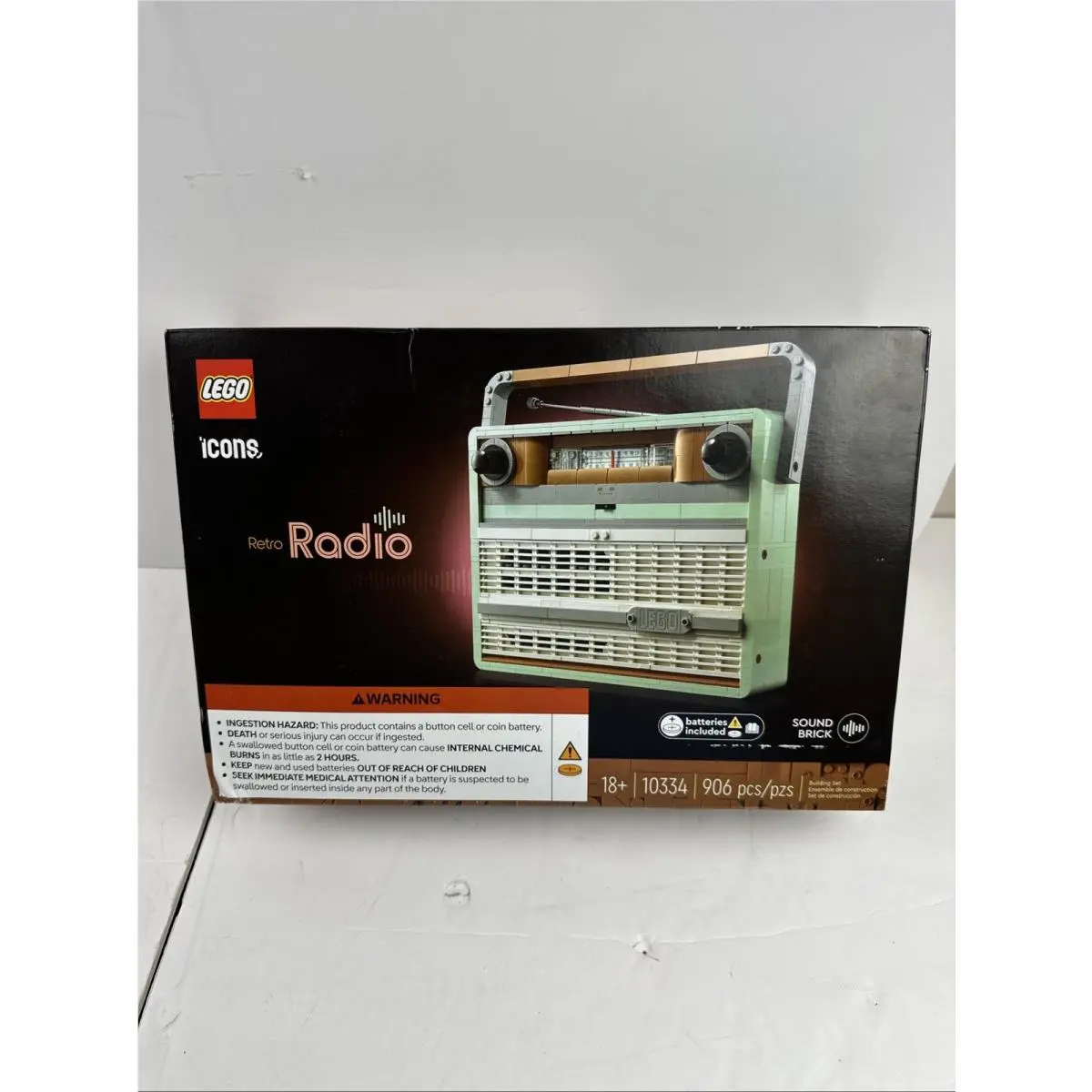 Retired Lego Icons Retro Radio 10334 906p Sound Batteries Included 18+