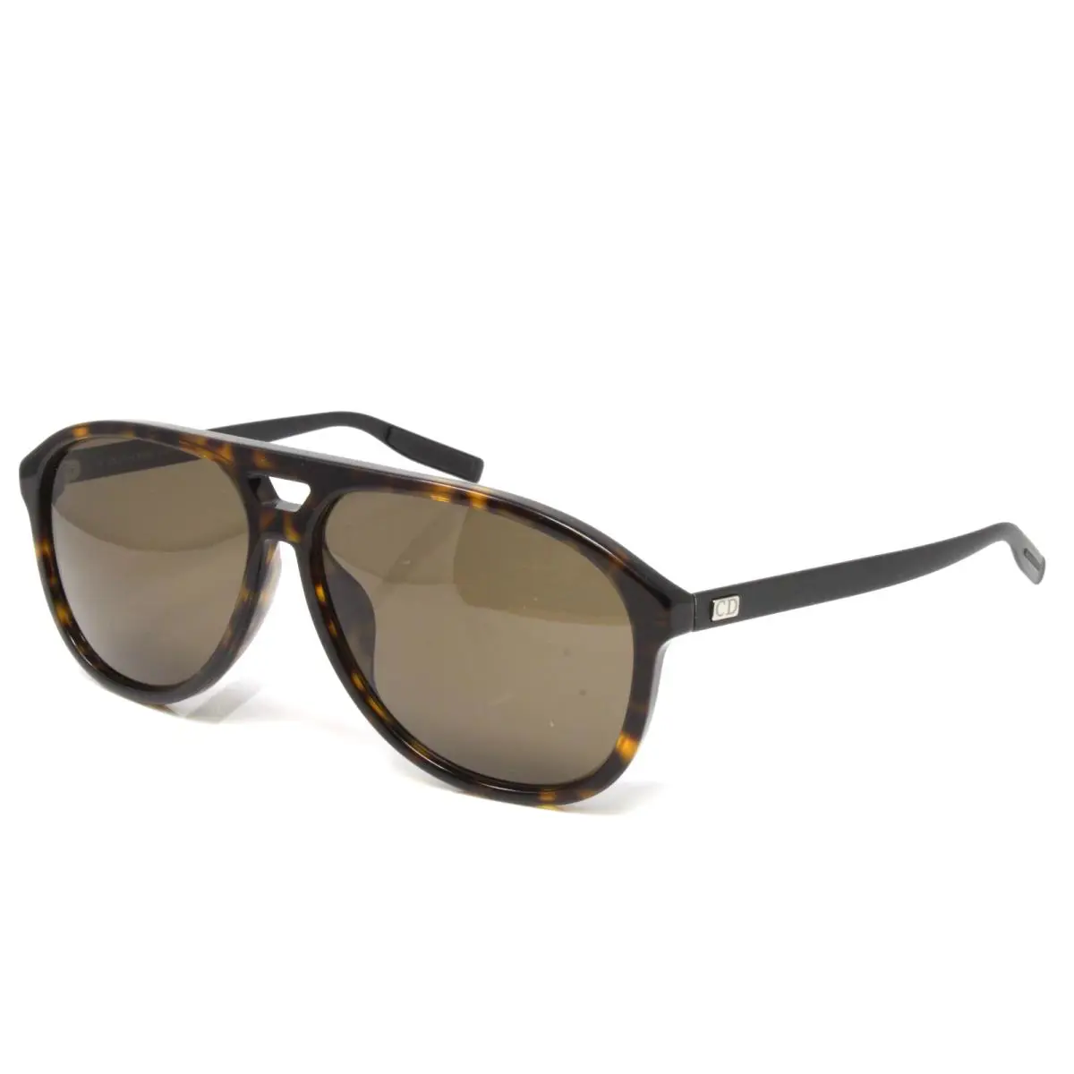 Dior Homme Sunglasses Men`s Dark Havana Matte Black Aviator Blacktie176S-0PC Bla - Frame: Brown, Lens: Brown