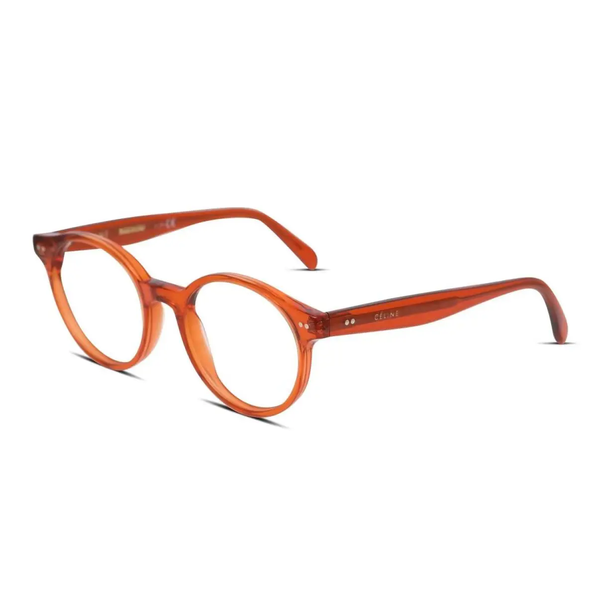 Celine CL50008I 042 Transparent Orange 49MM Eyeglasses 49-19-140