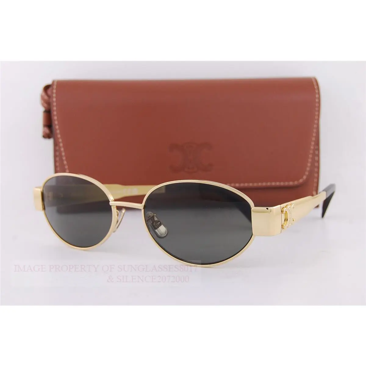 Celine Sunglasses CL 40235U 30N Gold/gray For Men Women