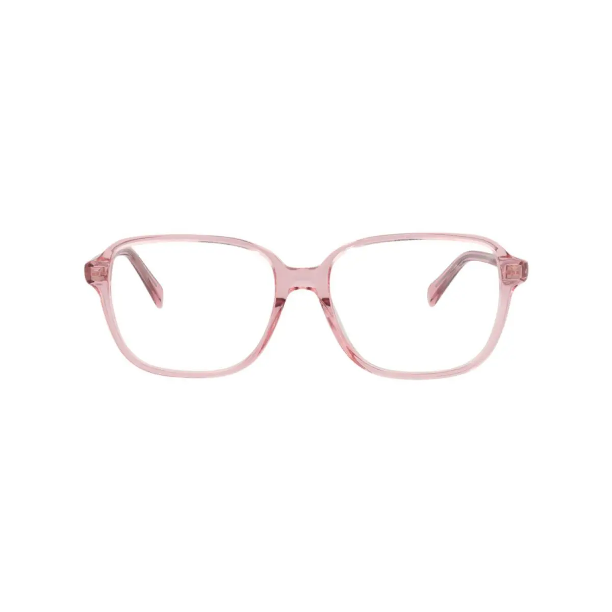 Celine Womens Square/rectangle Pink Pink Transparent Fashion Designer Eyewear