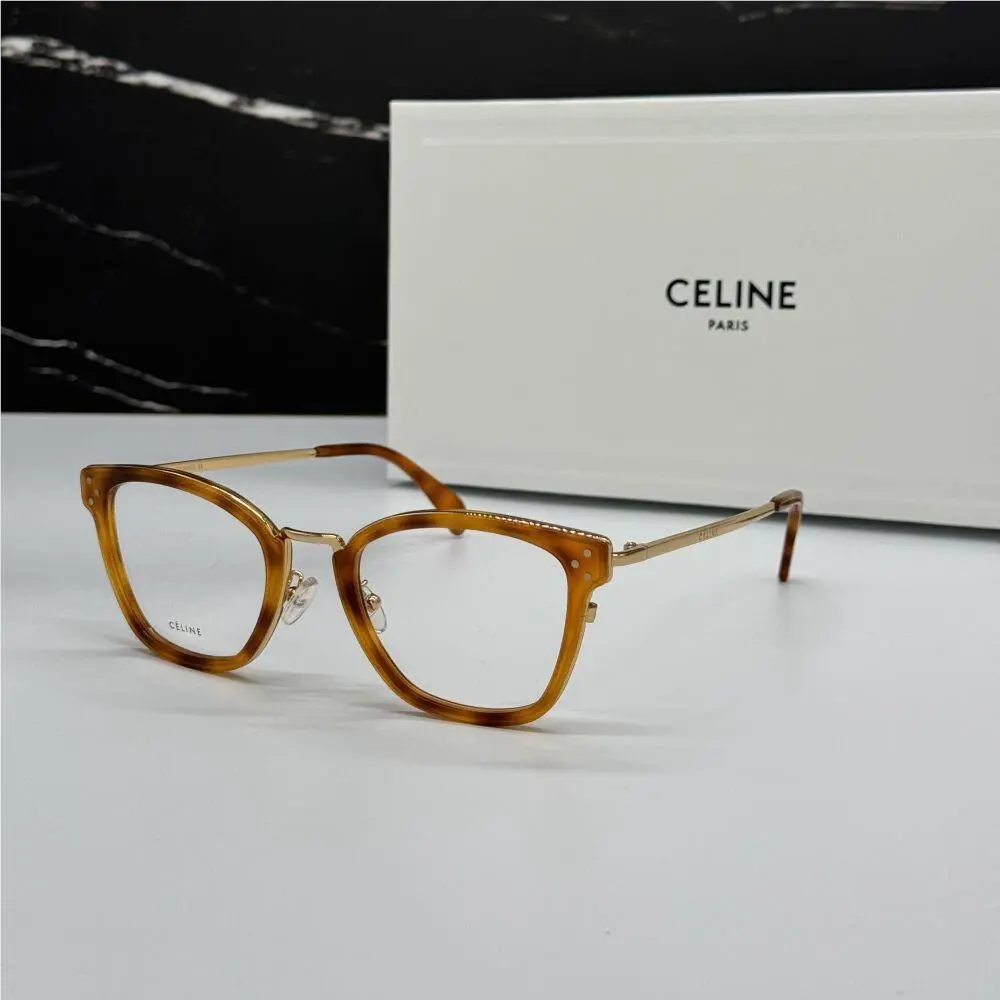 CL50002U 055 Celine Eyeglasses Women Light Havana Eyewear Celine CL 50002U