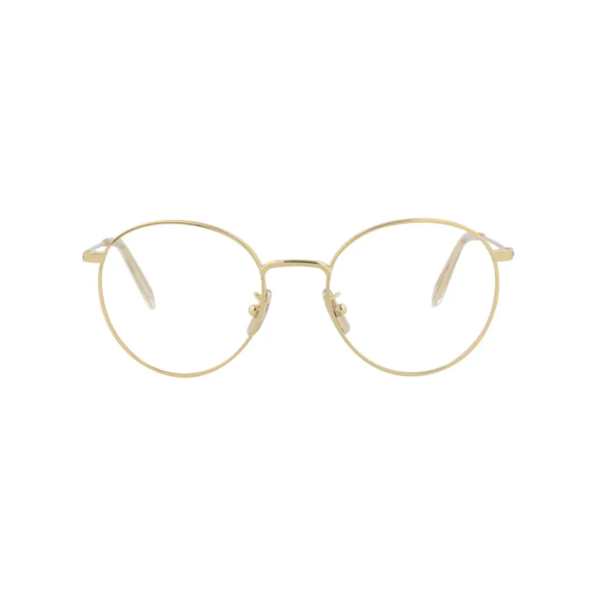 Womens Round/oval Gold Gold Transparent Fashion Designer Eyewear by Celine