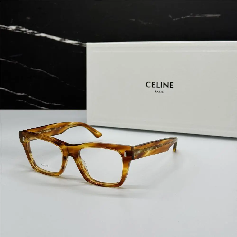 CL50011I 056 Celine Eyeglasses Havana Unisex Eyewear Celine CL 50011I