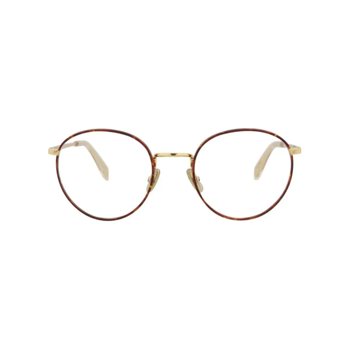 Mens Round/oval Gold Gold Transparent Fashion Designer Eyewear by Celine