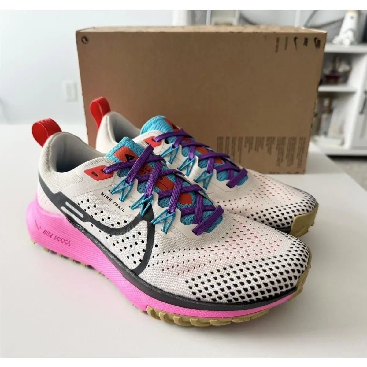 Nike shoes - Nike React Pegasus Trail 4 - FD0876-100 - Multicolor 1