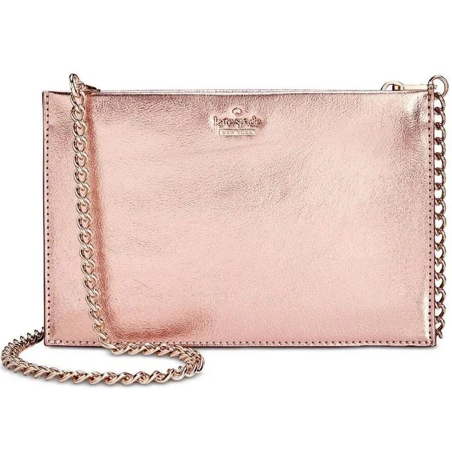Kate Spade York Higland Drive Mini Sima Crossbody Bag Soft Rose Gold