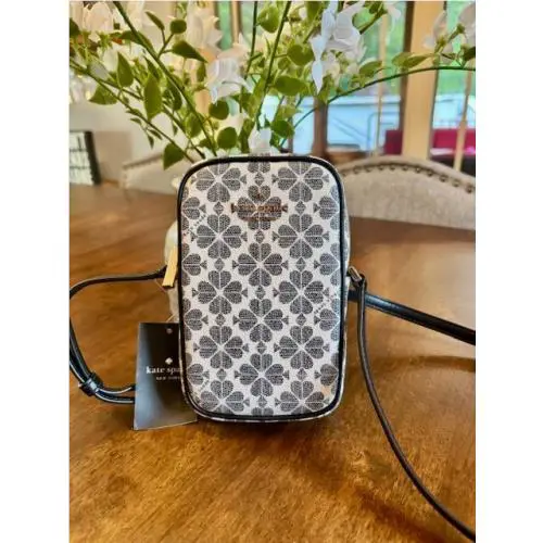 Kate Spade New York Spade Flower North South Phone Crossbody - Black Multi