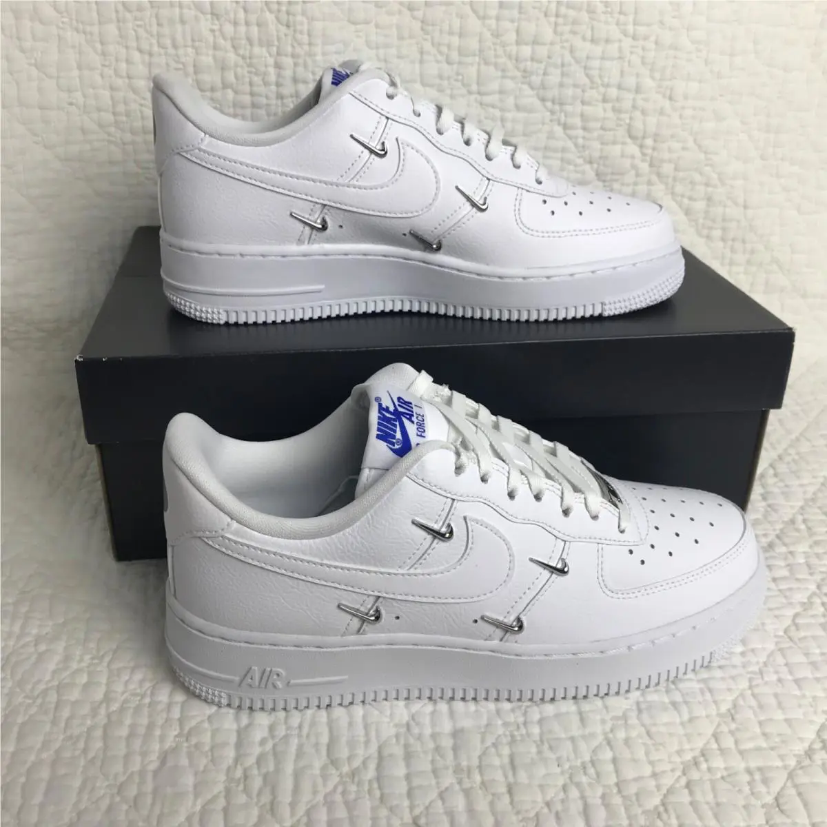 Nike shoes - Nike Air Force 1 - Air Force - CT1990-100 - White/White-Hyper Royal-White 0